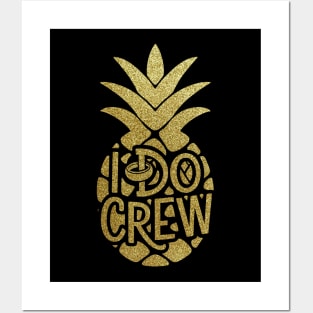 I Do Crew Bachelor Wedding Summer Aloha Party Funny Posters and Art